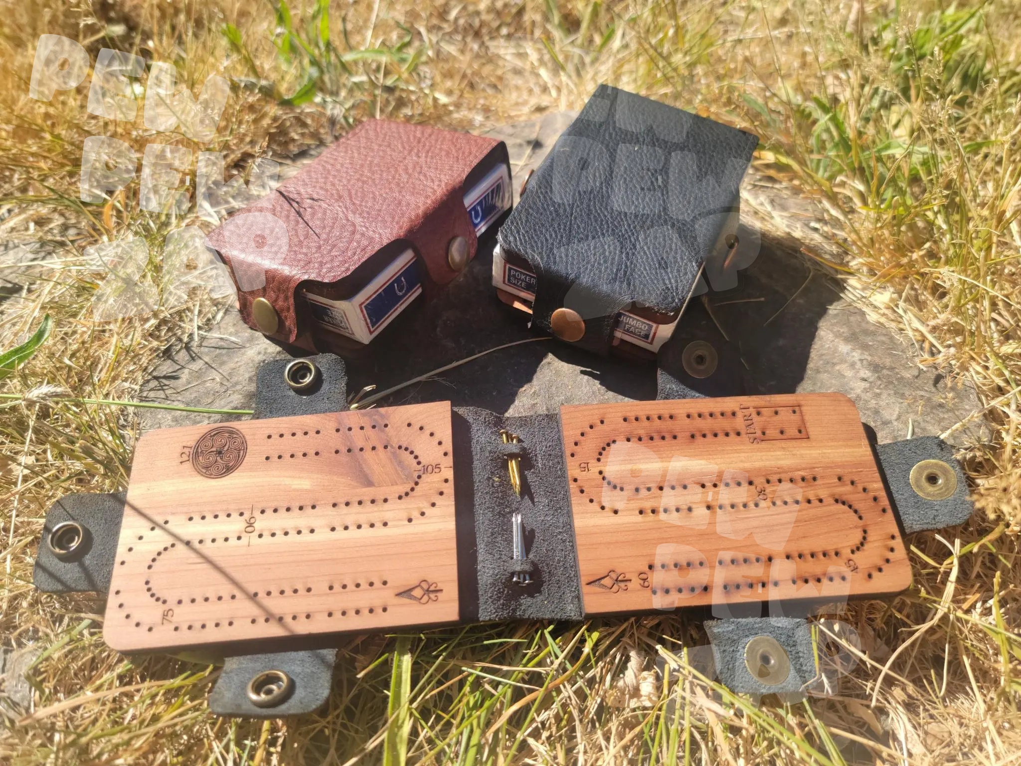 Custom Trail Trinket Travel Cribbage Board Set - Image 9