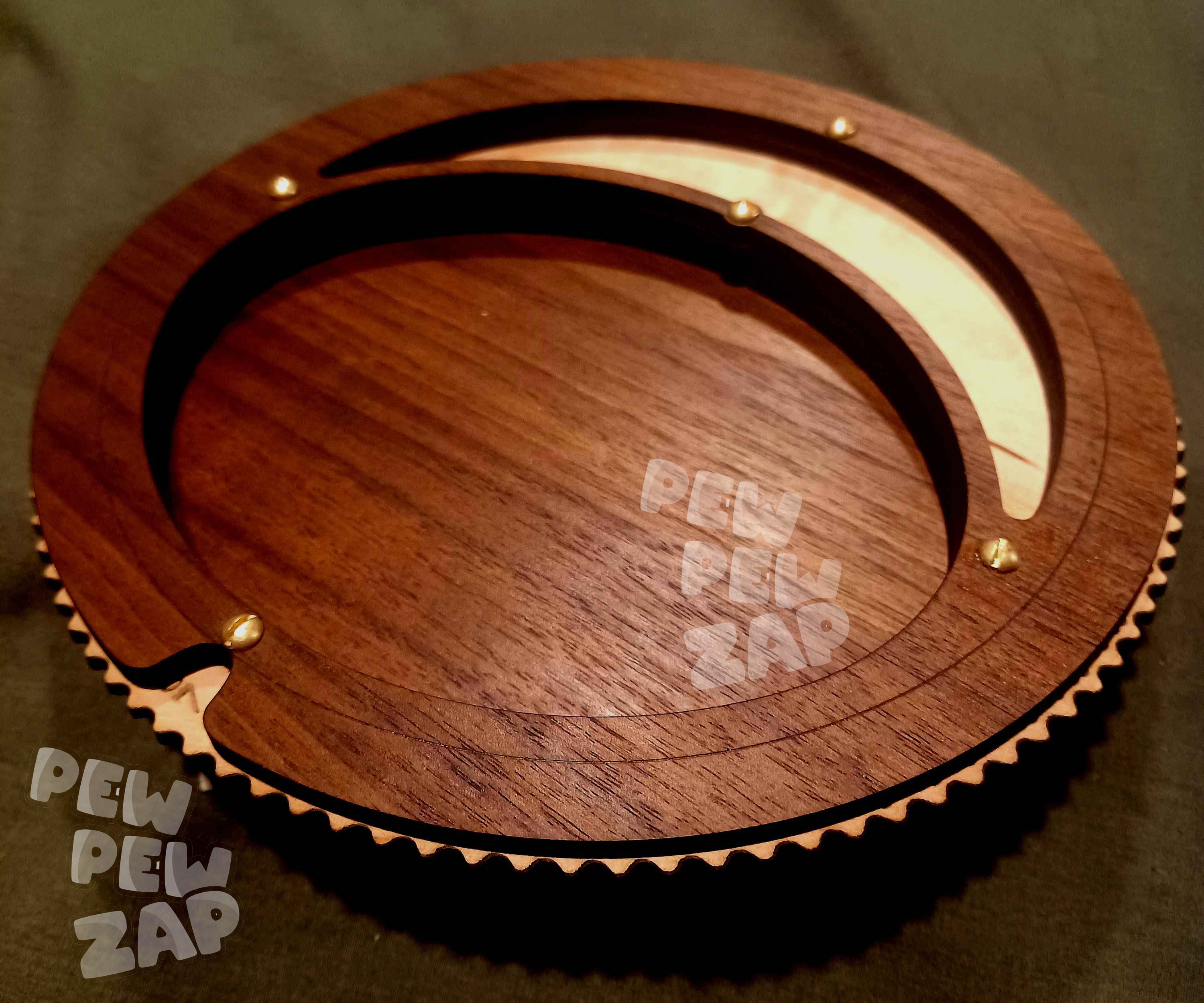 Moon dice tray with counter for RPG players